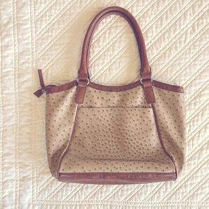 Ostrich look bag